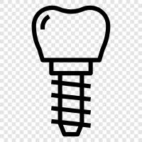 зубоврачебная имплантатная хирургия, стоимость зубного имплантатного имплантата, хирург стоматологического имплантата, зубоврачебный имплантант Значок svg
