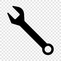 инструмент с регулируемой и вращающейся рукояткой, Wrench Значок svg