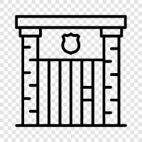 incarceration, prison, lockup, detention icon svg