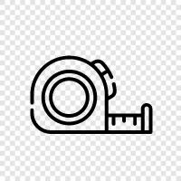 inches, yards, meters, centimeters icon svg