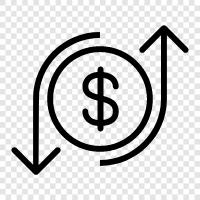 income and expense, earnings and loss, cash, profit and loss icon svg