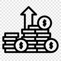 income, earning, net income, earnings icon svg