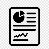 Gelir Beyanı, Balans Tablosu, Yatırım Beyanı, Cash Flow Statement ikon svg