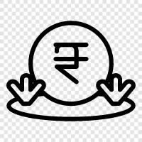 Indian currency, foreign currency, cash, money icon svg