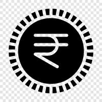 Indian currency, currency exchange rate, foreign currency, banknotes icon svg