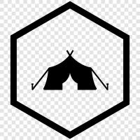 Indian, tent, camping, hiking icon svg