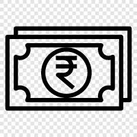 Indian Rupee, Currency, Currencies, Indian Rupee Exchange Rate icon svg