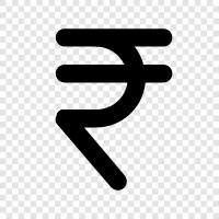 Indian Rupee, currency, exchange rate, money icon svg