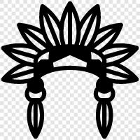 indisch, aborigine, stamm, kultur symbol