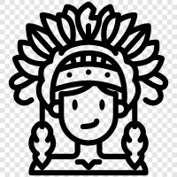 indians, culture, history, legends icon svg