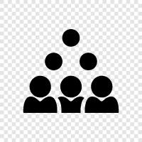 individuals, persons, human beings, beings icon svg