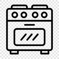 induction stove, stovetop, electric oven, electric range icon svg