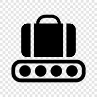 industrial, production, materials handling, conveyor belt icon svg