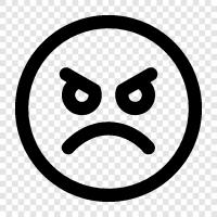 infuriated, angered, outraged, livid icon svg