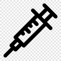 injections, medical supplies, needles, medical equipment icon svg