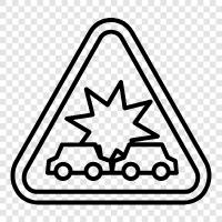 Injuries, Accidents, Car, Driving icon svg