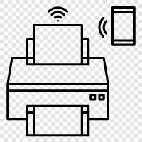ink cartridges, printer paper, printer toner, printer software icon svg