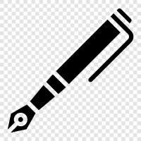 ink, paper, writing, drawing icon svg