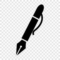 ink, writing, paper, writing instrument icon svg