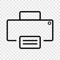 inkjet, laser printer, color printer, mono printer icon svg