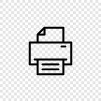 inkjet, laser, toner, cartridges icon svg