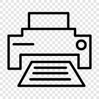 inkjet printer, laser printer, inkjet printing, printing icon svg