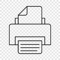 inkjet printer, laser printer, inkjet printer cartridge, laser printer cartridge icon svg