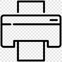 inkjet printer, printer cartridges, ink, printer parts icon svg