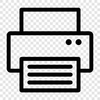 inkjet printer, laser printer, ink, Printer icon svg