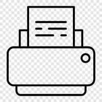 inkjet, printer cartridge, printer ink, printer paper icon svg