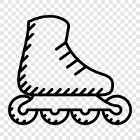 inline skating, inline skating equipment, inline skating shoes, inline skating tips icon svg