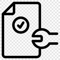 inspection report, inspection checklist, inspection procedure, inspection icon svg