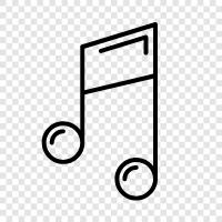 instruments, songs, melody, lyrics icon svg