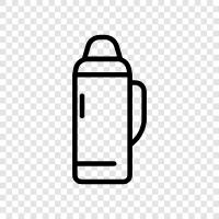 insulated, vacuum insulated, stainless steel, hot icon svg