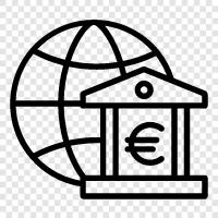 international bank, international financial institution, global banking, international finance icon svg