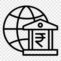 international bank, international financial institution, global banking, global financial institution icon svg