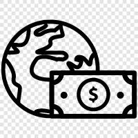 international banking, global financial system, international finance, global payments icon svg