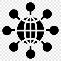 internet connection, wifi connection, cell phone connection, global connection icon svg