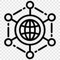 internet, telecommunications, global village, international icon svg