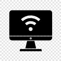 internet, wifi, netbook, dizüstü bilgisayar ikon svg