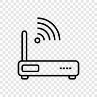 internet, modem, network, router icon svg