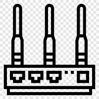 internet, modem, connection, WiFi icon svg