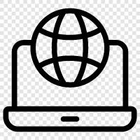 internet, computer, cyber, website icon svg