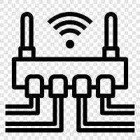 internet, router, networking, laptop icon svg