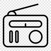 internet radio, FM radio, AM radio, shortwave radio icon svg