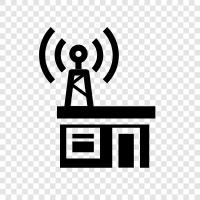 internet radio station, online radio station, streaming radio station, online streaming radio icon svg