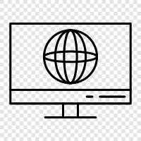 internet, browsing, online, computer icon svg