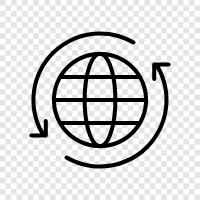 internet, world Wide Web, global village, electronic mail icon svg