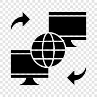 internet, cyber, wired, wireless icon svg