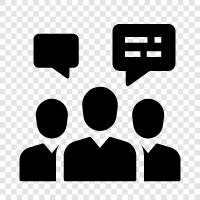 Interpersonal Communication, Communication Skills, Communication Protocols, Group Communication icon svg